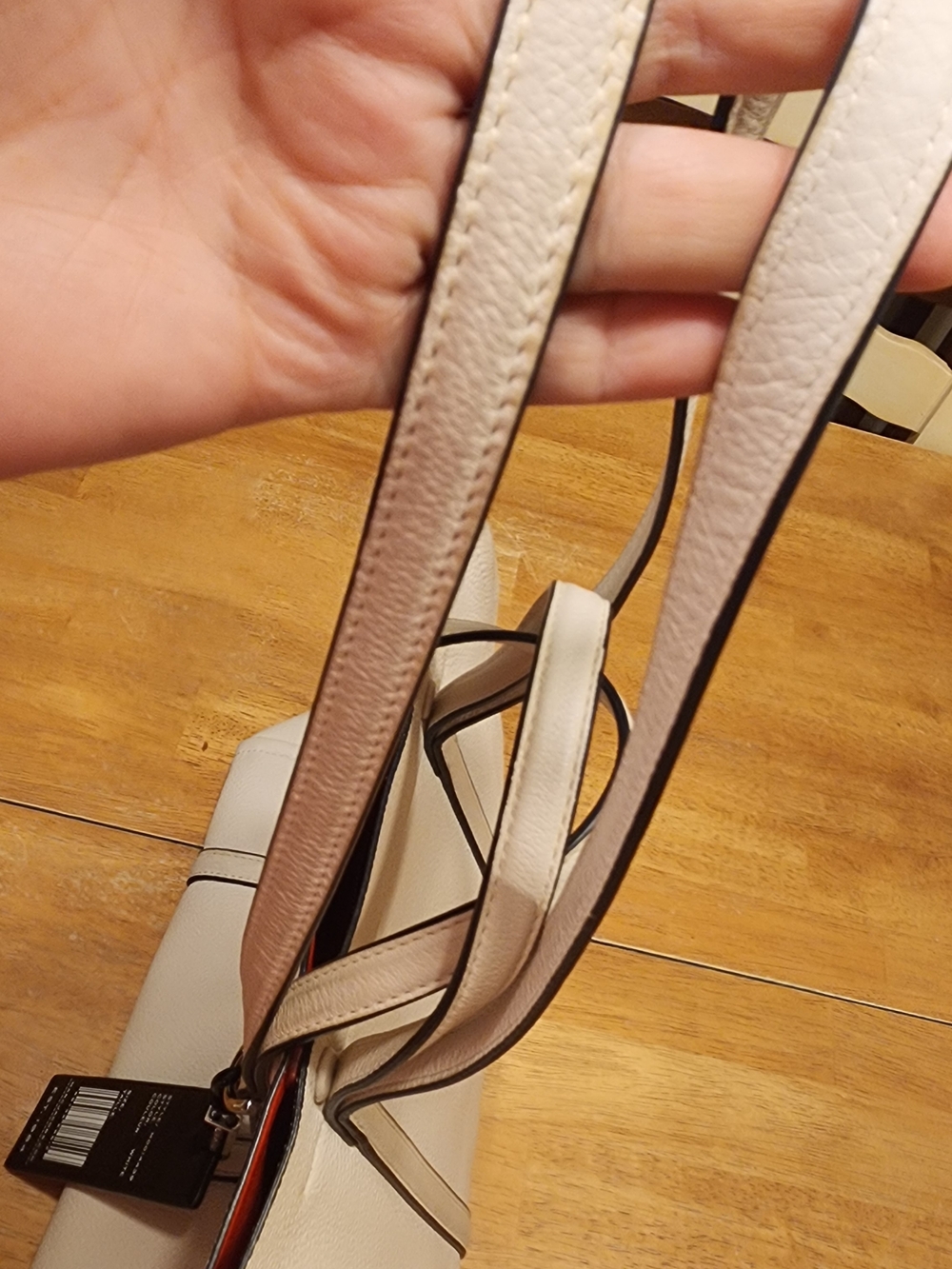 Marc Jacobs The Tag Tote In White Pebbled Leather - Picture 11 of 16